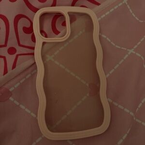 pink lined iphone 12 case